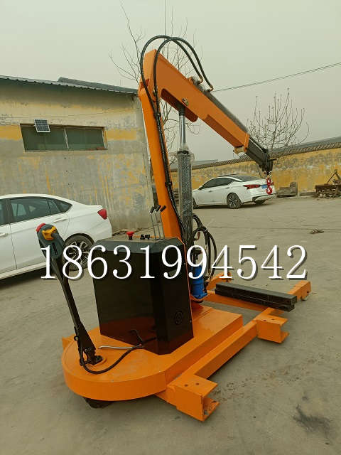 灵寿县自卸车厢随车吊 自制轮式四不像起重机 四驱平板吊 5吨 贵盛